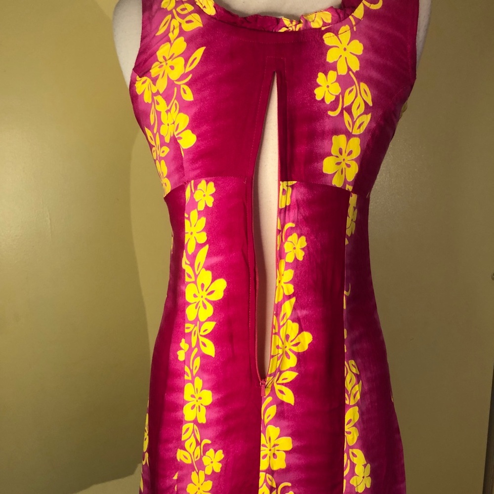 Royal Creations Floral Pink and Yellow dress - Picture 7 of 10
